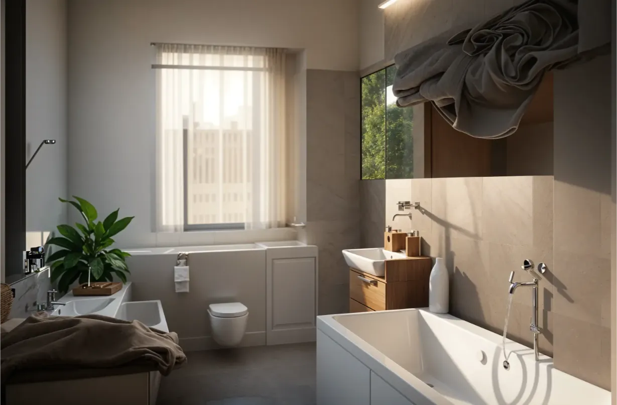 virtually staged room